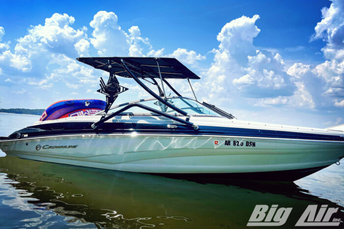 Big Air Twister Tower and Super Shadow Bimini shown on 2013 Crownline 215SS