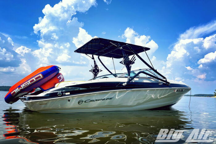 Big Air Twister Tower and Super Shadow Bimini shown on 2013 Crownline 215SS