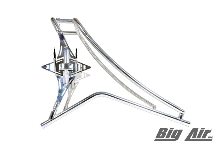 Big Air Twister wakeboard tower in polished finish