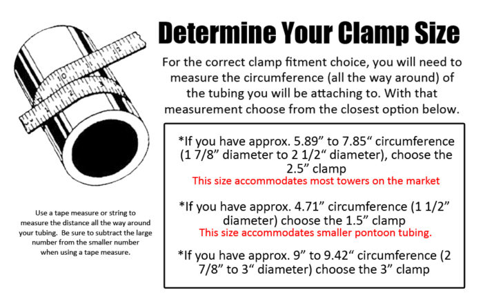 how to determine tubing size for Big Air Flag Holder