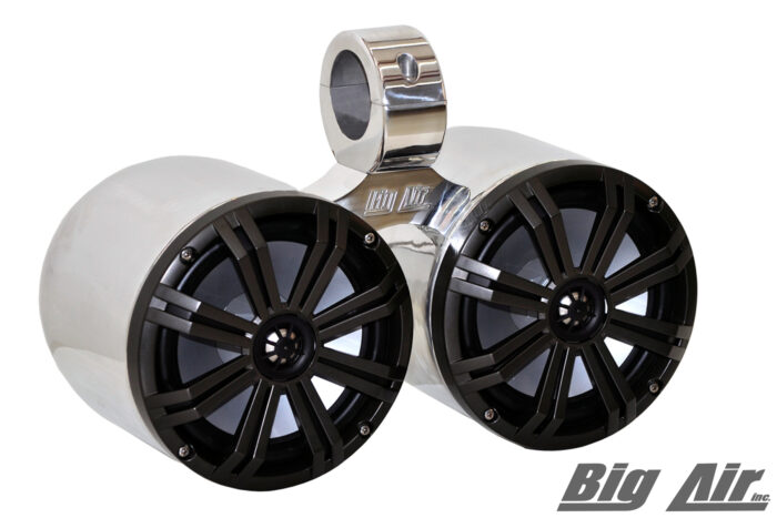 polished non-led big air dual bullet wake tower speaker