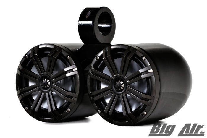 black non-led big air dual bullet wake tower speakers