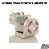 Big Air Hydro Rotating Swivel Rack Adapter in polished finish option