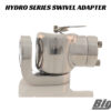 Big Air Hydro Rotating Swivel Rack Adapter in polished finish option