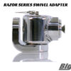 Big Air Razor Rotating Swivel Rack Adapter in polished finish option