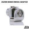 Big Air Razor Rotating Swivel Rack Adapter in polished finish option