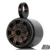 non-led big air bullet wake tower speakers in black finish