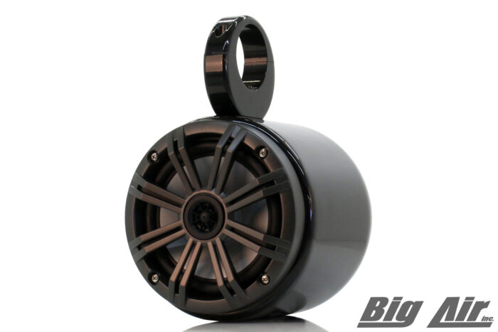 non-led big air bullet wake tower speakers in black finish