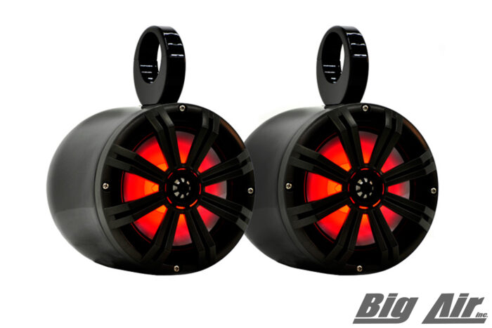big air bullet wake tower speakers in the led version in black finish