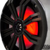 close up of the led speaker options for big air bullet wake tower speakers