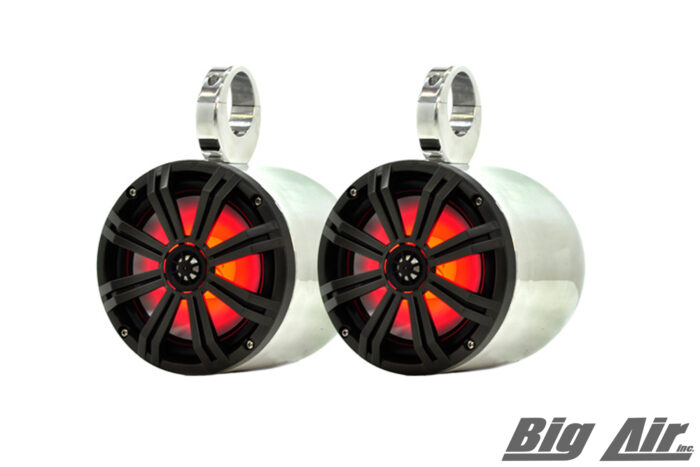 big air bullet wake tower speakers in the led polished version