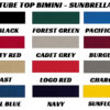Tube Top Sunbrella color chart