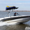 Four Winns boat with a Big Air Cuda tower and Tube Top bimini mounted on it