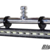 23 inch outdoor marine led light bar mounted onto the Big Air Small pontoon tower