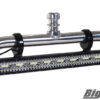 23 inch outdoor marine led light bar mounted onto the Big Air Small pontoon tower