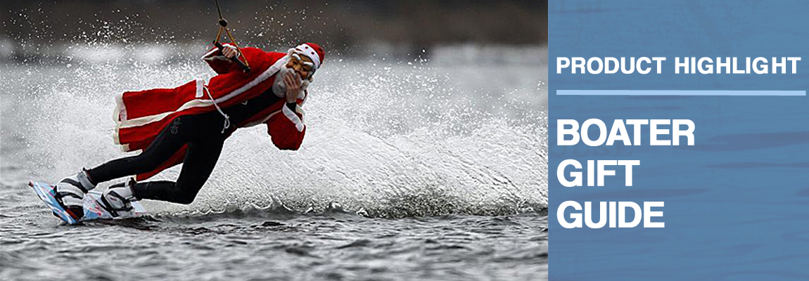 santa wakeboarding