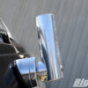 big air hull mounted flag holder mounted on the side of the hull of a black boat